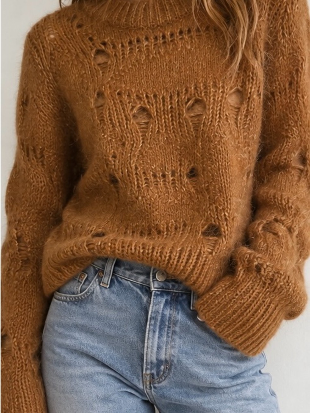H&M Alpaca Wool Sweater - Caramel Brown